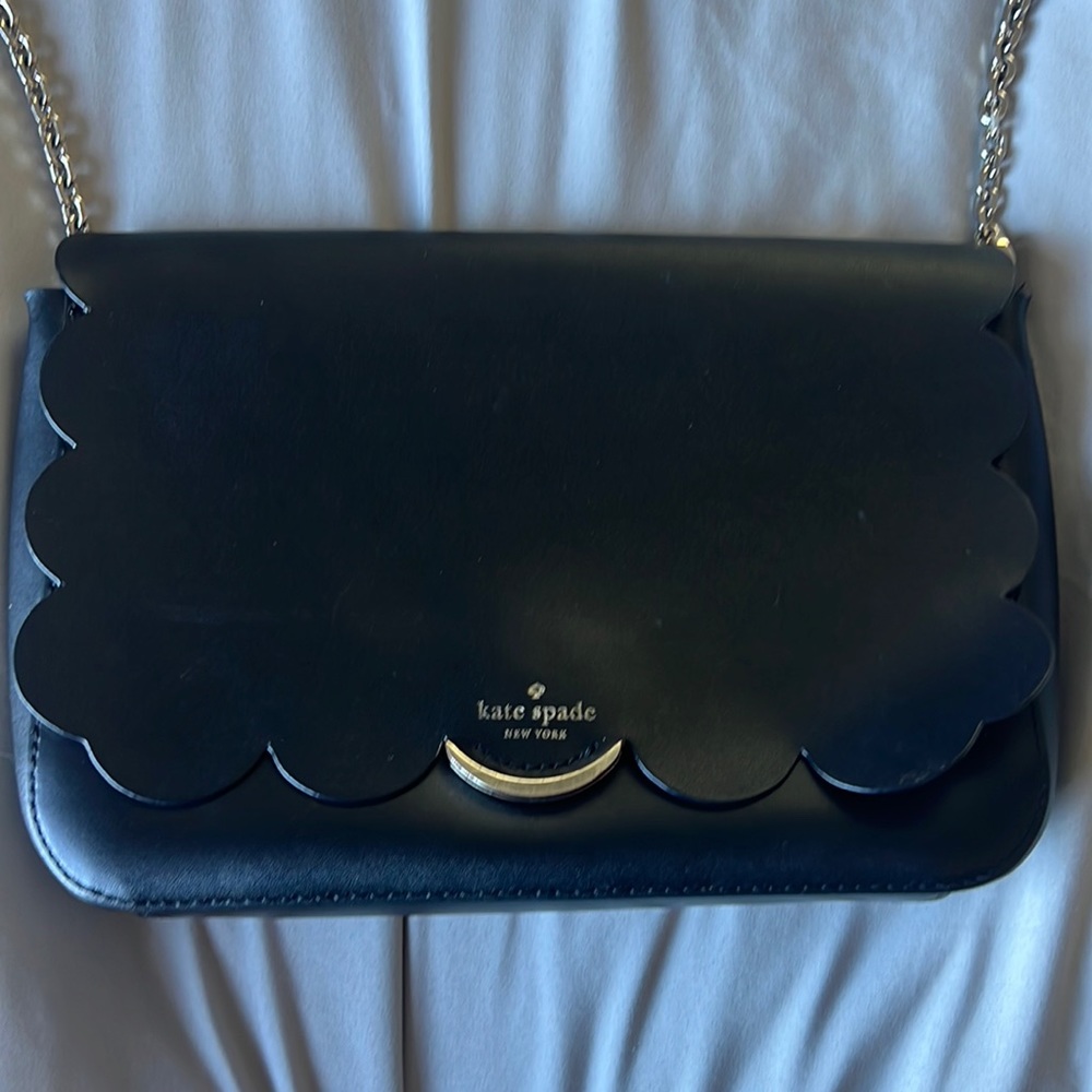 COPY - Black Kate Spade Crossbody Bag with Scalloping